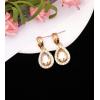 imageCSY Elegant Bridal Necklace Earrings Bracelet Ring Set for Bride Bridesmaid Tear Drop Crystal Wedding Prom Costume Jewelry Sets for Womenchampagne gold