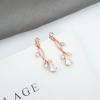 imageElegant Bridal Jewelry Sets Clear Cubic Zirconia Wedding Necklace Earrings Bracelet Set for Birdes Bridesmaids CZ Prom JewelryRose GoldNecklace Earrings Bracelet