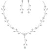 Silver-Necklace Earrings