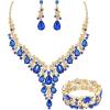 Sapphire blue-gold tone