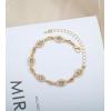 imageCSY Womens Elegant Teardrop Crystal Necklaces Dangle Earrings Bracelet Jewelry Sets for Brides Bridesmaidschampagne gold