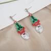 imageLuxury Statement Bib Necklace Earrings Santa Claus Christmas Element Party Costume Jewelry Set Xmas Gift for WomenSTYLE 1Without White Diamond