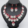 imageLuxury Statement Bib Necklace Earrings Santa Claus Christmas Element Party Costume Jewelry Set Xmas Gift for WomenSTYLE 2