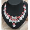 imageLuxury Statement Bib Necklace Earrings Santa Claus Christmas Element Party Costume Jewelry Set Xmas Gift for WomenSTYLE 2Without White Diamond