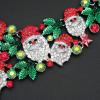 imageLuxury Statement Bib Necklace Earrings Santa Claus Christmas Element Party Costume Jewelry Set Xmas Gift for WomenSTYLE 3