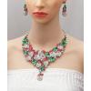 imageLuxury Statement Bib Necklace Earrings Santa Claus Christmas Element Party Costume Jewelry Set Xmas Gift for WomenSTYLE 3