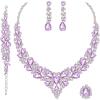 white gold plated-violet