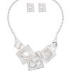 white - silver tone