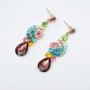 image:imageCSY Elegant Crystal Necklace Earrings Bracelet Ring Bridal Wedding Party Costume Jewelry Sets for Brides Women4 PcsSetGold Plated  Multicolor