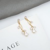 image:imageCSY Elegant Bridal Jewelry Sets Clear Cubic Zirconia Wedding Necklace Earrings Bracelet Set for Birdes Bridesmaids CZ Prom JewelryGoldNecklace Earrings Bracelet