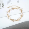image:imageCSY Elegant Bridal Jewelry Sets Clear Cubic Zirconia Wedding Necklace Earrings Bracelet Set for Birdes Bridesmaids CZ Prom JewelryGoldNecklace Earrings Bracelet