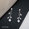 image:imageCSY Elegant Bridal Jewelry Sets Clear Cubic Zirconia Wedding Necklace Earrings Bracelet Set for Birdes Bridesmaids CZ Prom JewelrySilverNecklace Earrings Bracelet