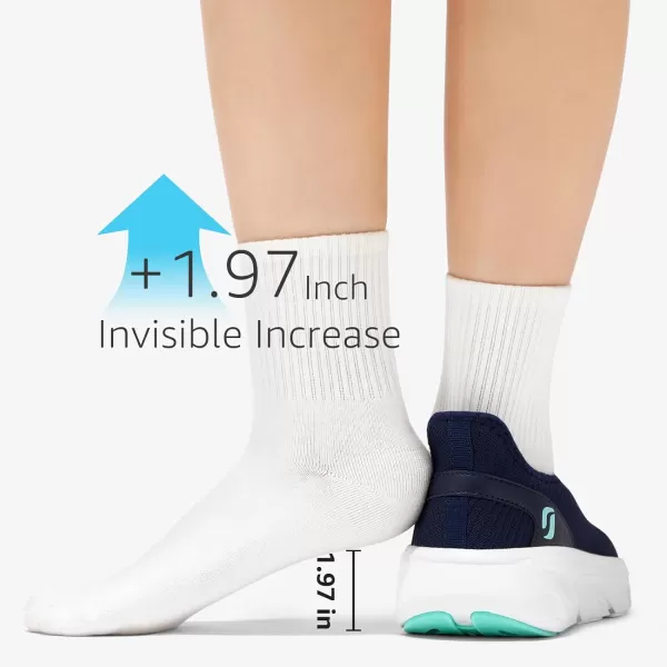 STQ Slip ins Walking Shoes Hands Free Womens Slip on Sneakers with Shockproof Sole for Pain Relief