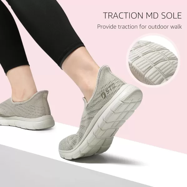STQ Slip ins Walking Shoes Women Hands Free Orthopedic Slip on Sneakers