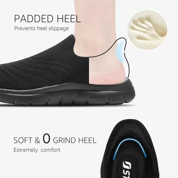 STQ Slip ins Walking Shoes Women Hands Free Orthopedic Slip on Sneakers