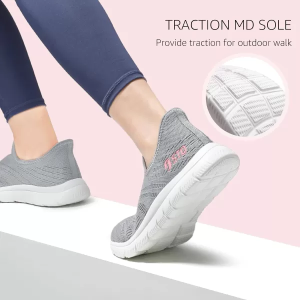 STQ Slip ins Walking Shoes Women Hands Free Orthopedic Slip on Sneakers