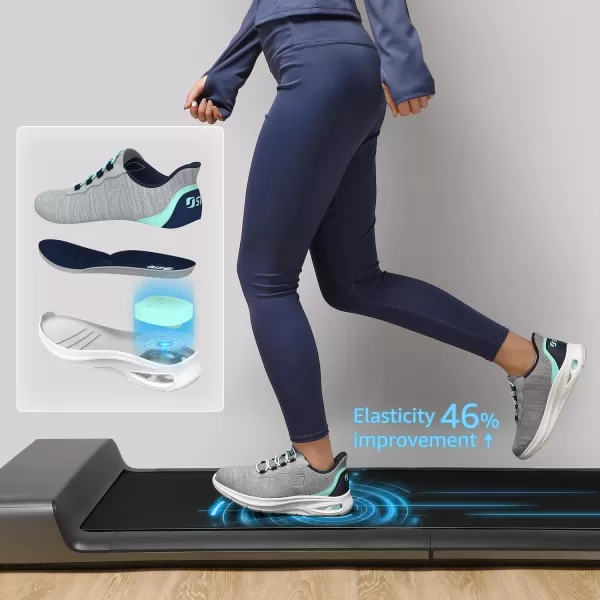STQ Slip ins Walking Shoes Women with Arch Support Comfort Slip on Sneakers Women Hands Free Lightweight