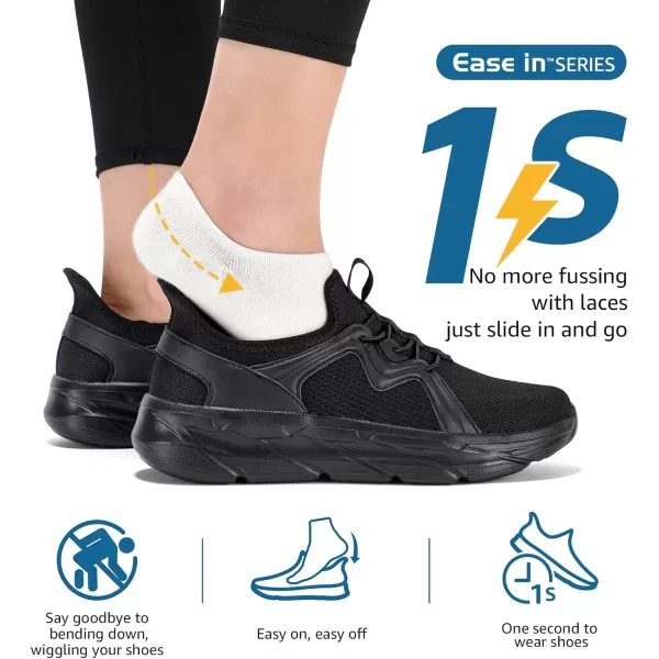 STQ Slip ins Womens Slip on Sneakers Hands Free Walking Maternity Shoes for Plantar Fasciitis