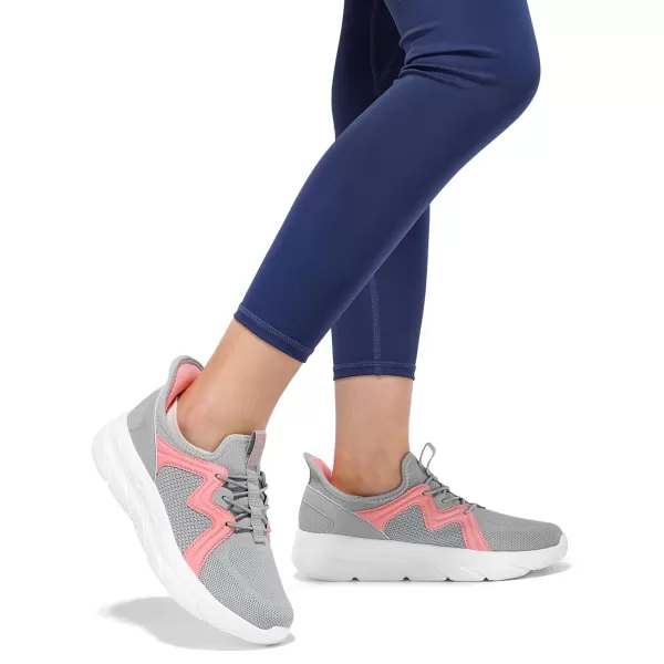 STQ Slip ins Womens Slip on Sneakers Hands Free Walking Maternity Shoes for Plantar Fasciitis