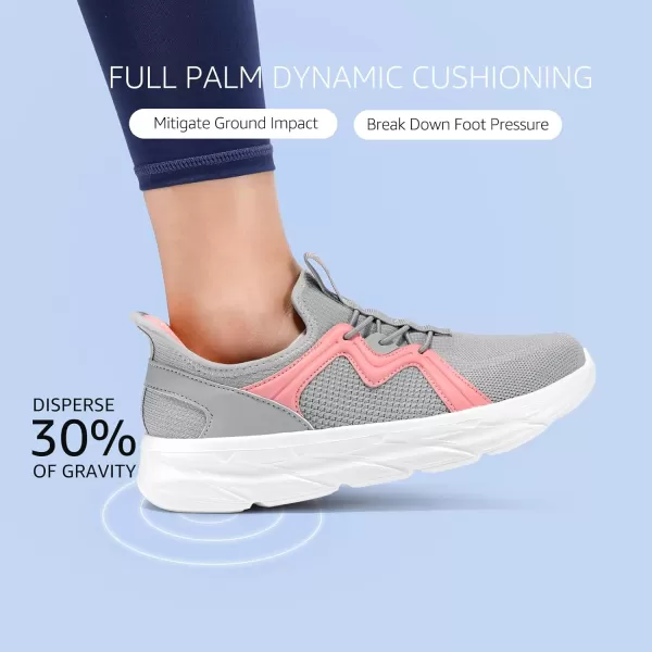 STQ Slip ins Womens Slip on Sneakers Hands Free Walking Maternity Shoes for Plantar Fasciitis