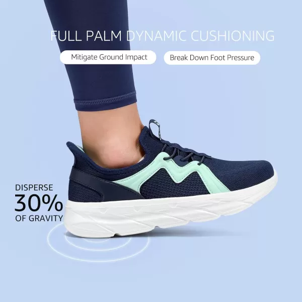 STQ Slip ins Womens Slip on Sneakers Hands Free Walking Maternity Shoes for Plantar Fasciitis