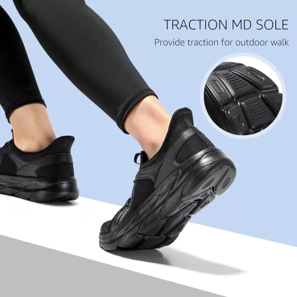 STQ Slip ins Womens Slip on Sneakers Hands Free Walking Maternity Shoes for Plantar Fasciitis