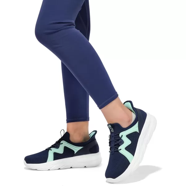 STQ Slip ins Womens Slip on Sneakers Hands Free Walking Maternity Shoes for Plantar Fasciitis