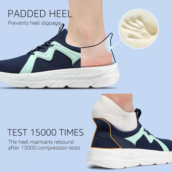 STQ Slip ins Womens Slip on Sneakers Hands Free Walking Maternity Shoes for Plantar Fasciitis