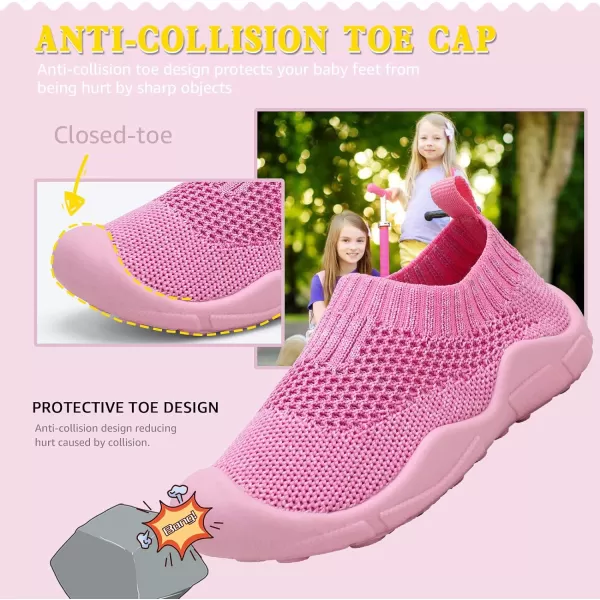 STQ Toddler Boys Girls Sneakers for Kids Lightweight Tennis Walking Sock Shoes