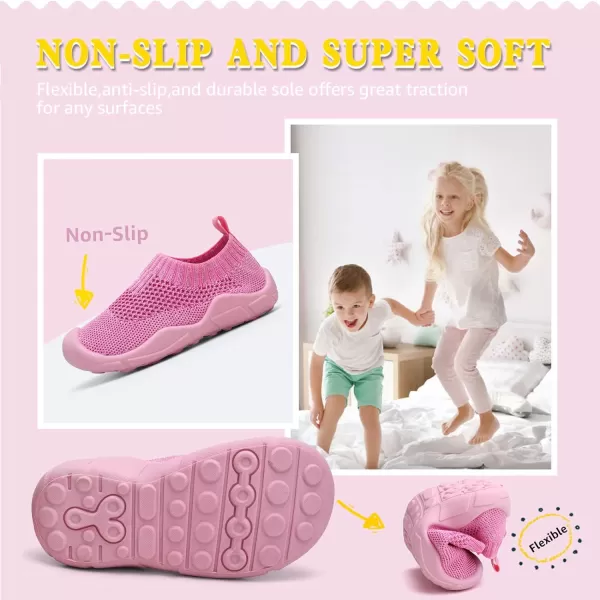 STQ Toddler Boys Girls Sneakers for Kids Lightweight Tennis Walking Sock Shoes