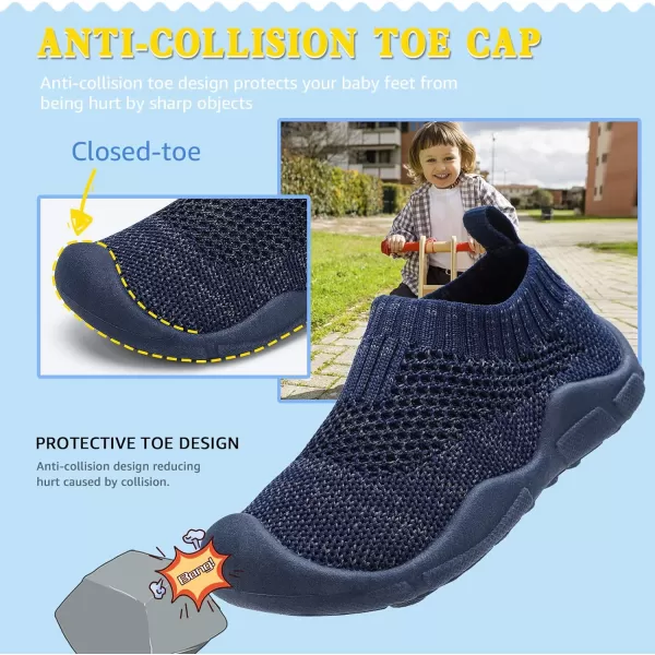 STQ Toddler Boys Girls Sneakers for Kids Lightweight Tennis Walking Sock Shoes