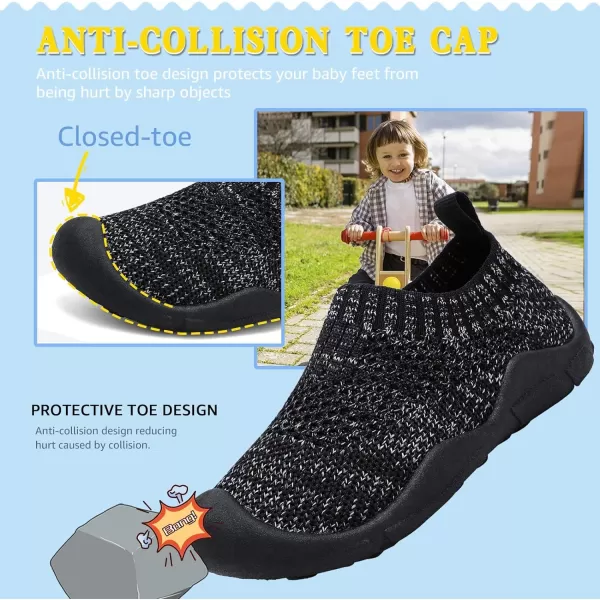 STQ Toddler Boys Girls Sneakers for Kids Lightweight Tennis Walking Sock Shoes