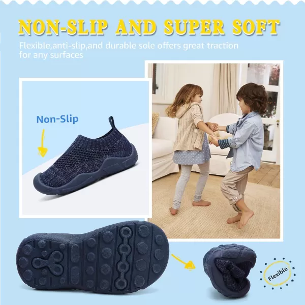 STQ Toddler Boys Girls Sneakers for Kids Lightweight Tennis Walking Sock Shoes