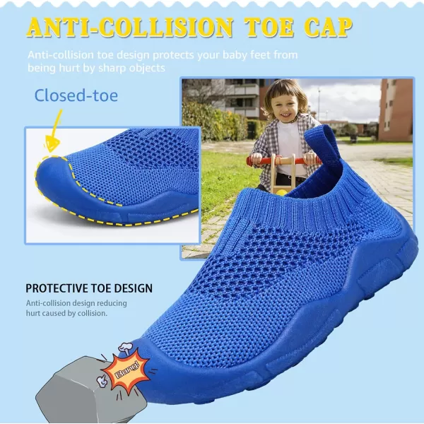 STQ Toddler Boys Girls Sneakers for Kids Lightweight Tennis Walking Sock Shoes