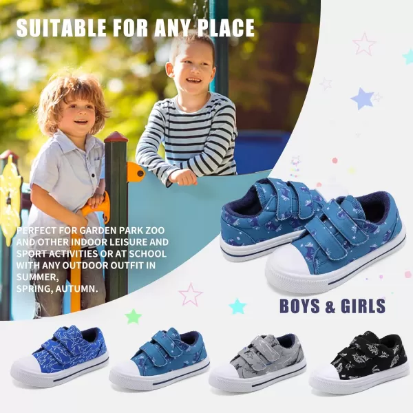 STQ Toddler Boys &amp; Girls Slip On Canvas Sneakers
