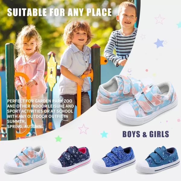 STQ Toddler Boys &amp; Girls Slip On Canvas Sneakers