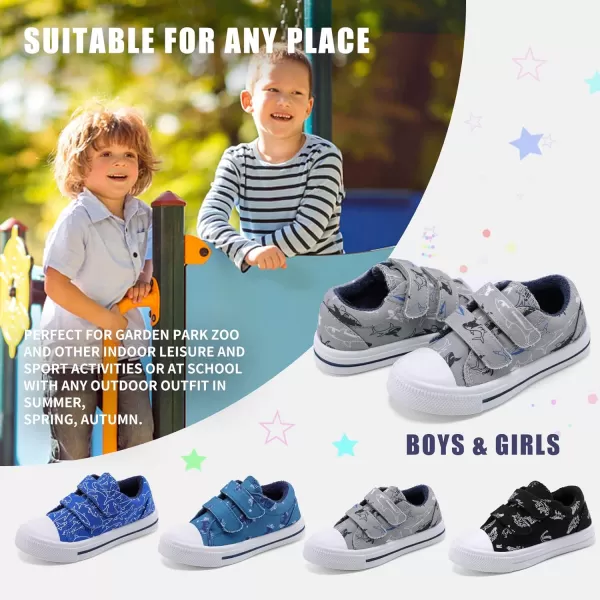 STQ Toddler Boys &amp; Girls Slip On Canvas Sneakers