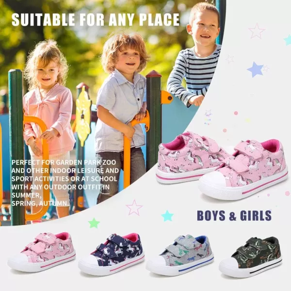 STQ Toddler Boys &amp; Girls Slip On Canvas Sneakers