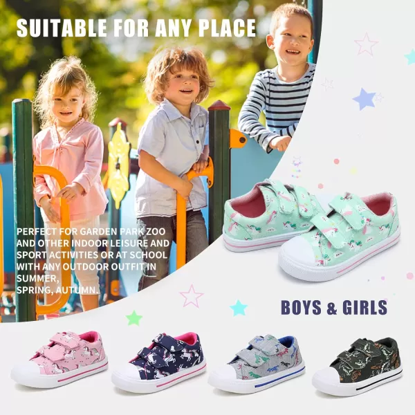 STQ Toddler Boys &amp; Girls Slip On Canvas Sneakers
