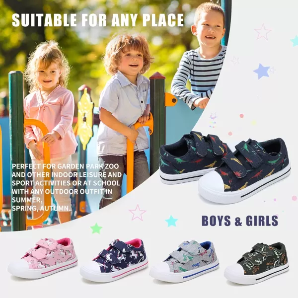 STQ Toddler Boys &amp; Girls Slip On Canvas Sneakers