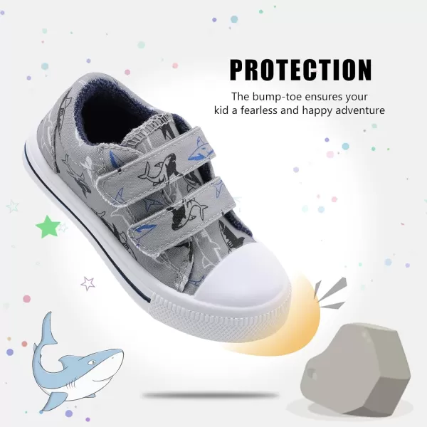 STQ Toddler Boys &amp; Girls Slip On Canvas Sneakers