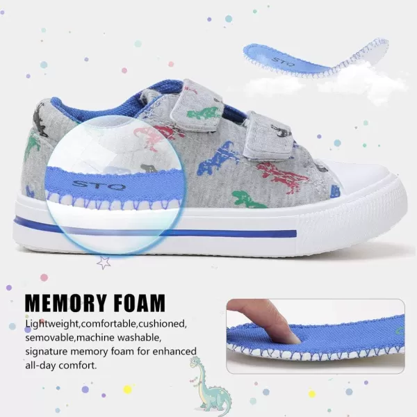 STQ Toddler Boys &amp; Girls Slip On Canvas Sneakers