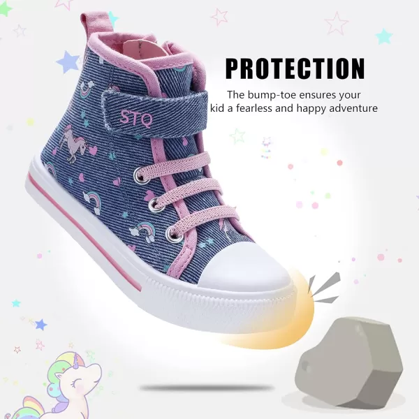 STQ Toddler Boys &amp; Girls Slip On Canvas Sneakers