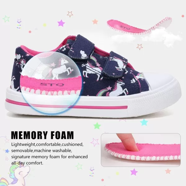 STQ Toddler Boys &amp; Girls Slip On Canvas Sneakers