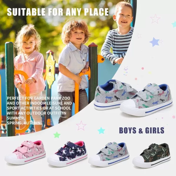 STQ Toddler Boys &amp; Girls Slip On Canvas Sneakers