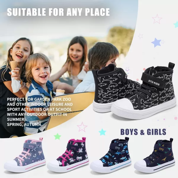 STQ Toddler Boys &amp; Girls Slip On Canvas Sneakers