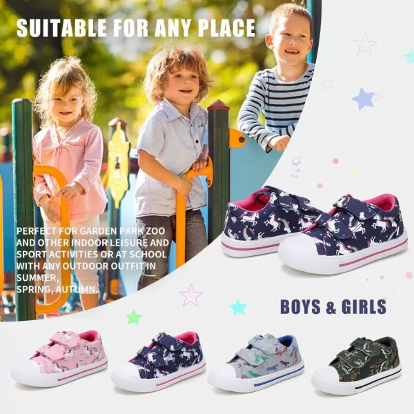 STQ Toddler Boys &amp; Girls Slip On Canvas Sneakers