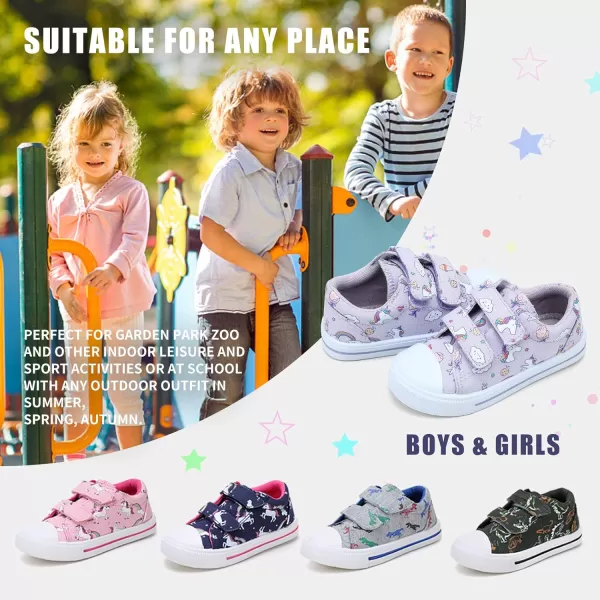 STQ Toddler Boys &amp; Girls Slip On Canvas Sneakers