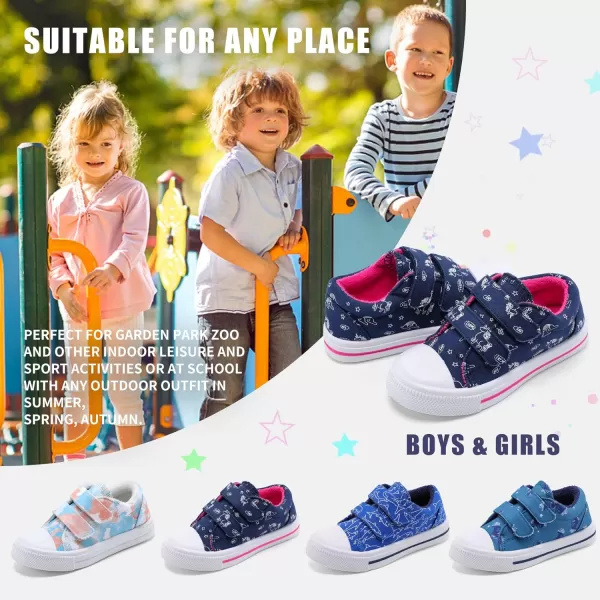 STQ Toddler Boys &amp; Girls Slip On Canvas Sneakers