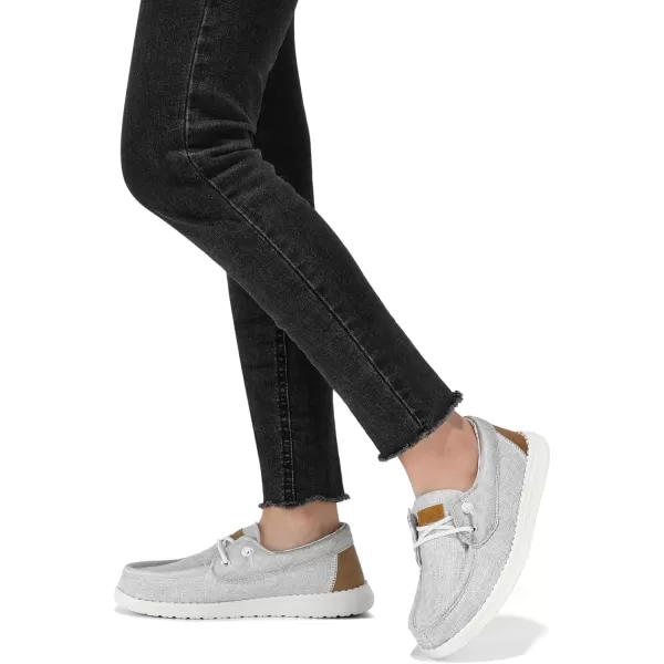 STQ Women's Boat Shoes with Orthopedic Insole Slip On Business Casual Shoes for Plantar Fasciitis Lightweight Loafers